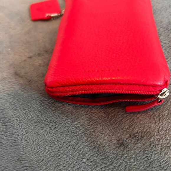 Levenger Double Zip Eyeglass Case  - Red NIB - Picture 4 of 9